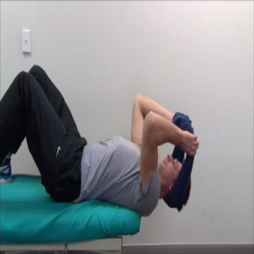 Towel neck extension demonstration